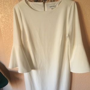 Worn Once - White Calvin Klein dress